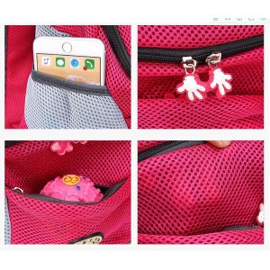 Sac à dos portable à double bandoulière pour animaux de compagnie, sac de transport pour chien, sac à dos en maille (L) - Neuf