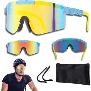 Amebleak Lunettes De Soleil De Sport, Lunette De Cyclisme Polaris&eacute;es, Lunette Velo Route Homme Femme, Coupe Vent Et Anti Bu&eacute;e Anti Uv 400, Pour Cyclisme, Course &Agrave; Pied, P&ecirc;che, Golf Et La Ran[Z2196] - Neuf
