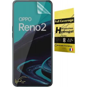 JGD-[2 Pi&egrave;ces Pour OPPO RENO 2 / RENO2 6.5" - Films de Protection d'&eacute;cran Hydrogel 3D | Anti-choc | Compatible coques TPU | Film Protecteur TPU souple | Mieux qu'un verre tremp&eacute; - Neuf