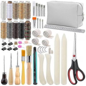 65 Pcs Kit De Reliure Bookbinding Mat&eacute;riaux Bone Folder Kit D'outils Pour D&eacute;butants Fournitures De Reliure - Neuf