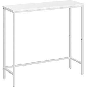 Ulteronixshop-Console Meuble, Table Console Fine, Petite Table de Pr&eacute;sentation, Table d&iquest;Entr&eacute;e, Bout de Canap&eacute;, Table d'Appoint, pour Couloir, Entr&eacute;e, Salon, Style Industriel, Blanc EWW75XG01 - Neuf