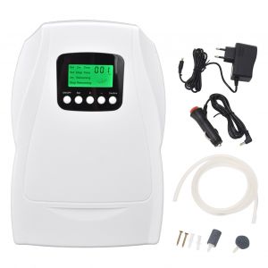 HJLIAN Generateur d'ozone 500 mg/h, purificateur d'air portable multifonctionnel 50/60 Hz pour maison et voiture, prise UE 100-240 V - Neuf