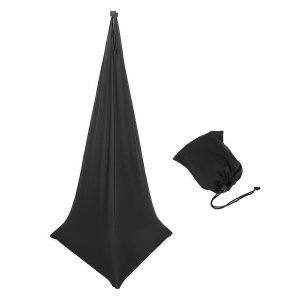 Housse de support de haut-parleur,jupe de canevas de trépied de support de haut-parleur DJ avec sac de transport,couverture noire à 360 degrés pour - Neuf