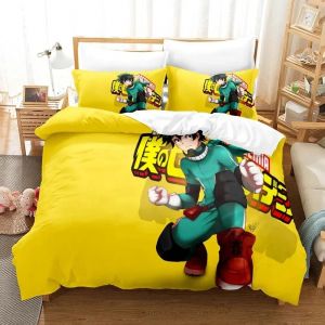 Parure De Lit My Hero Academia, Housse De Couette Confortable, Motif Dessin Anime Japonais, Pour Lit Simple, Double, Queen Size, Twin, Full Size, Pour Adolescents - Neuf