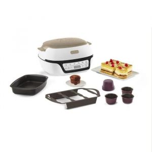 TEFAL MACHINE A G&Acirc;TEAUX INTELLIGENTE, 5 PROGRAMMES PR&Eacute;CIS, MOULE ANTIADH&Eacute;SIF, 6 MOULES A MUFFINS CREABAKE, CAKE FACTORY KD804 - Neuf