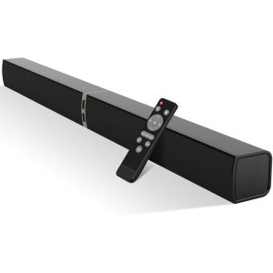 VornixorSarlshop-Barre de Son 2.0 canaux pour t&eacute;l&eacute;viseurs, Barre de Son 2 en 1 Divisible 32 Pouces pour TV Barre de Son Bluetooth avec 3 Modes EQ et Son Surround 3D, Barres de Son Arc/Optique/Aux - Neuf