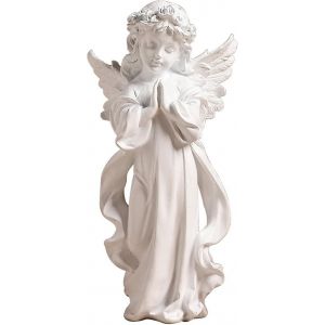 Figurine d'ange gardien en résine - Figurine d'ange de jardin - Ailes - Adorable fille - Neuf
