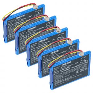 vhbw 5x Batterie compatible avec Ingenico LEC-V03.00-0242, Vital Act 3S lecteur de carte, NFC Smart Card Reader (800mAh, 3,7V, Li-ion) - Neuf
