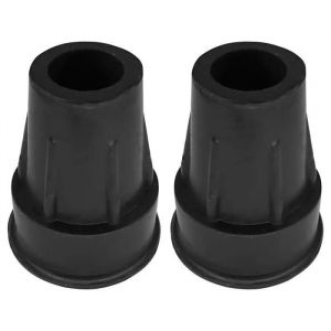 2x Embout De Canne Béquille Bâton Type Z Tube Rond Extérieur Antidérapant Renforcé Avec Insert Renfort Métallique Caoutchouc 18mm - Neuf