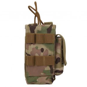 Pochette radio Molle, mini etui etanche pour talkie-walkie avec poches laterales, motif camouflage - Neuf