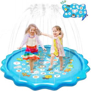 Tapis De Jeu Aquatique Splash Pad De 67 Pouces Pour Enfants De 3 Ans Avec - Neuf