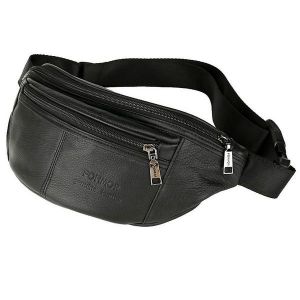 Sac banane en cuir de qualit&eacute; sup&eacute;rieure avec sangle r&eacute;glable &iquest; Sac banane polyvalent pour hommes et femmes, &eacute;l&eacute;gant et fonctionnel pour la course et l'usage quotidien - Neuf
