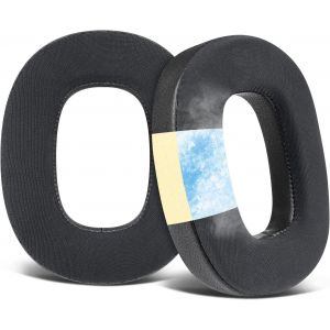 Coussinets pour Bowers & Wilkins PX8/PX7 S2 Casques - Mousse Isolante Contre Bruit - Gel de Refroidissement - Noir - Neuf