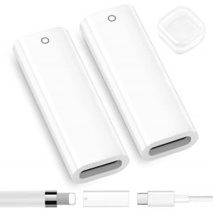ERYI-Lot De 2 Adaptateurs De Charge Pour Pencil 1Ère Génération Pour Ipad 10E Génération,Type C,Câble Femelle Vers Femelle Pour Connecteur Lightniing Pour Ipad 10E Génération (2022) - Neuf