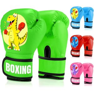 Gants De Boxe Enfants 4oz, Gants Dentra&icirc;nement Primaire En Pu, Adapt&eacute;s Aux 3-12 Ans Entra&icirc;nement Gants De Boxe Pour Sac De Frappe Kickboxing Muay Thai - Neuf