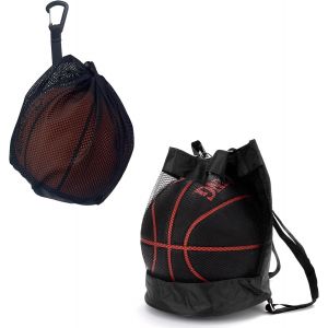 Acdsgd-2pcs Sac &Agrave; Ballons Sac De Football/Basket-Ball/Rugby Avec Filet Oxford R&eacute;sistant Et Imperm&eacute;able Sac De Sport Polyvalent &Agrave; Ballon En Maille Filet Avec Cordon De Serrage Et Mousqueton - Neuf