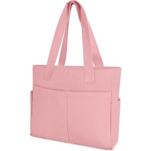 Sac À Main Pour Femme - Grand Sac À Bandoulière En Velours Côtelé - Pour L'École, Le Travail, Les Voyages, Le Shopping[H1902] - Neuf