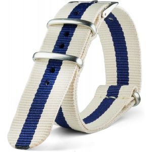 Eryi-Nato Strap G10 Bracelet De Montre Militaire En Nylon Parachute Français Pour Homme Et Femme 18 Mm, 20 Mm, 22 Mm, 24 Mm - Neuf