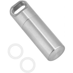 ERYI-Étui À Pilules Hermétique Porte-Clés Étanche À Capsule De Pilule, Support De Batterie Pour Étui De Correspondance De Bouteille D'Accessoire Edc, Boîte Sèche De Conteneur De Survie En Plein Air(L - Neuf
