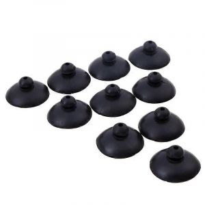 10pc Aquarium Pompe Submersible Pompe D'aération Pompe À Ventouse Tuyau D'eau Et Fil Fixe Ventouse Noir Soft Silicone Suckeur Support - Neuf
