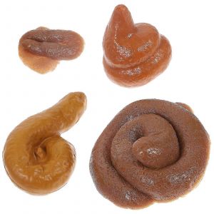 4pcs Faux Caca Faux Chien Poo Farce Accessoires Pour Halloween Poisson D'avril Jour Farce Fête - Neuf