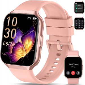 Montre Connect&eacute;e Homme Femme Avec Appel Bluetooth,1.96"" Smartwatch Avec 112 Modes Sportifs, Etanche Ip68 Montre Connect&eacute;e Sport Avec Podometre/Cardiofrequencemetre/Moniteur De Sommeil Pour Android Ios - Neuf