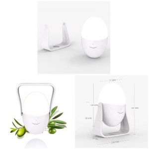 Portable Rgb Veilleuse &Agrave; Manivelle Color&eacute; Enfants Lumi&egrave;re Chambre Lampe De Lecture - Neuf