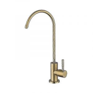 Robinet d'eau potable par osmose inverse en acier inoxydable noir 1/4 de pouce pour l'installation du système de filtre d'évier de cuisine - Neuf