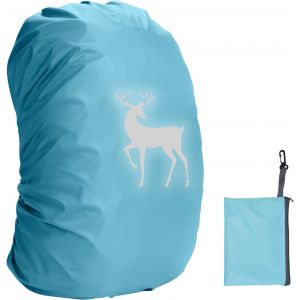 Jgd-Housse Sac &Agrave; Dos Enfant Imperm&eacute;able Housse De Pluie Pour Sac &Agrave; Dos 25-35l R&eacute;fl&eacute;chissante Imperm&eacute;able &Agrave; La Poussi&egrave;re Avec Bandes R&eacute;fl&eacute;chissantes Pour Gar&ccedil;ons Filles Bleu - Neuf