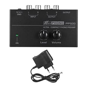 PréAmplificateur Phono Ultra-Compact PP500 avec ContrôLe Du Volume et Prise UE - Neuf