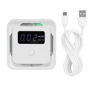 HJLIAN Detecteur de formaldehyde portable, detecteur de HCHO TVOC PM2.5, testeur de qualite de l'air (sans Wi-Fi) - Neuf