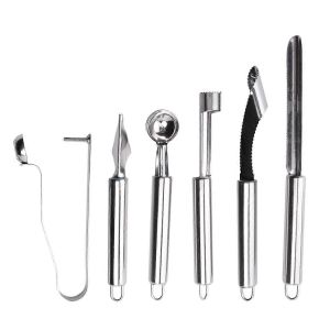 6 Pcs Jalapeño Poivre Carotteur Outils,Videur,Cerise,Dénoyauteur De Courgette,Carotte - Neuf