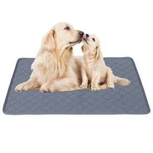 Tapis D'entra&icirc;nement R&eacute;utilisables Pour Chien 60 X 45 Cm, Antid&eacute;rapants Et Lavables, Gris - Neuf