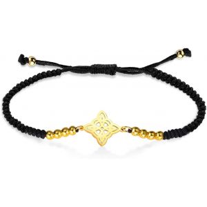 Sorci&egrave;res Noeud Bracelet Pour Femmes Hommes En Acier Inoxydable Magique Celtique Noeud R&eacute;glable Couleur Perl&eacute; Tress&eacute; Sorci&egrave;re Noeud Bracelets Cha&icirc;ne Wiccan Bijoux - Neuf