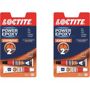 Epoxy Express 2 Min Invisible Rapide,Colle Multi-matériaux,seringue 11ml (Lot de 2) - Neuf