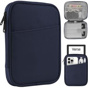 Housse Universel Pour 7-8 Pouces For Fire Hd 8/Fire Hd 8 Plus Compatible Ipad Mini (6Th Gen) 8.3"" 2021, Ipad Mini 5/4/3/2/1,Tab A8, 7""-8"" Android Tablet Sleeve Case -Bleu[CLA9300253] - Neuf