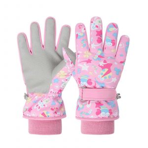 Les Femmes S Ski Moufles Thermiques Isolation Coupe-Vent Gants Pour Les Enfants De V&eacute;lo D'hiver En Rose De 46 Ans - Neuf