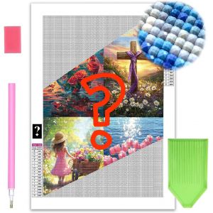 Ayuhr-Diy 5d Fleur Mystère Diamant Peinture, Peinture Avec Diamants Arts Mystérieux Plein Perceuse Strass Broderie Main Point De Croix Arts Artisanat Toile Pour La Maison Décoration Murale 30x40/35x3 - Neuf