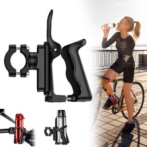 Porte-Bouteille De Vélo,Rotatif À 360 °,Porte-Bouteille Réglable Avec Adaptateur Porte-Bouteille,Pour Vélo,Vélo De Course,Vtt,Poussette,Etc - Neuf