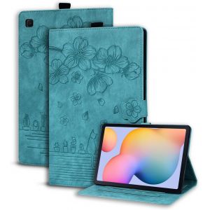 Coque Pour Galaxy Tab S6 Lite 10.4 Pouces 2024/2022/2020 Housse &Eacute;tui De Protection Avec Support Fonction,&Eacute;tui &Agrave; Rabat Avec Porte-Pencil Pour Samsung Tab S6 Lite Vert Clair - Neuf