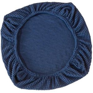 Housse extensible pour chaise de bureau pivotante, bleu fonc&eacute; - Neuf