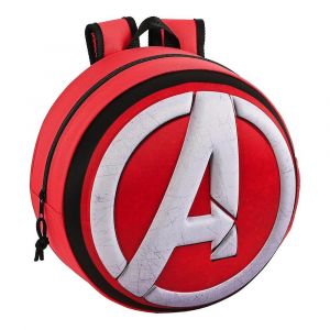 Cartable 3D The Avengers Rouge Noir Blanc (31 x 31 x 10 cm) - Neuf