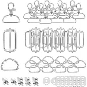 MEVRONISSHOP-Mousqueton sac a Main Mercerie couture accessoire,Sangle couture Boucles sac &agrave; dos, Mousqueton Pivotant Couture,Anneau sac a main, Attache sac,Pivotant Snap Crochets avec Aimant - Neuf