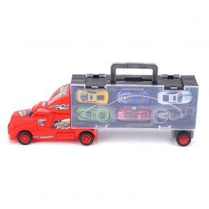 Camion De Transport Portable En Plastique, Modele 12, Voiture En Alliage, Jouets Pour Garcons, Cadeaux De Noel Pour Enfants - Neuf