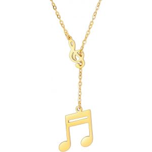 Kal-Collier De Notes De Musique Pour Les Femmes Pendentif Clé De Sol Bijoux De Musique Cadeau D'inspiration Pour Les Amateurs De Musique Musiciens Enseignants - Neuf