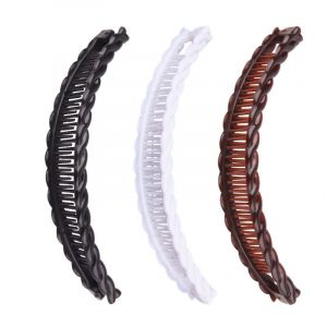 Pack De 3 Long Banane Queue De Cheval, Pinces À Cheveux - Accessoires De Cheveux Pour Les Femmes Et Les Filles - Neuf