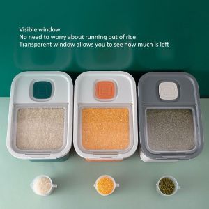 Seau À Riz Orange Étanche Aux Insectes Et À L'humidité Cylindre De Riz Ob - Neuf