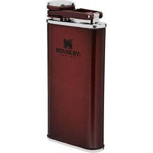 Stanley Classic Wide Mouth Flask 0.23L - Avec Bouchon Anti-Perte - Flasque en Acier Inoxydable à Large Ouverture - Etanche - Sans BPA - Country DNA - Neuf