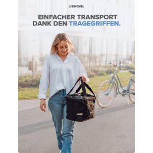 Subzonal-Panier &Agrave; V&eacute;lo Avant | Sac &Agrave; Provisions I Pliable I Panier &Agrave; V&eacute;lo Avant Avec Fixation Express Pour Une Pose Et Un Retrait Rapides. I Panier &Agrave; V&eacute;lo Avant - Neuf