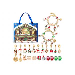 Kit De Bracelet De Compte &Agrave; Rebours De No&euml;l Avec 24 Breloques Et 2 Bracelets - Neuf